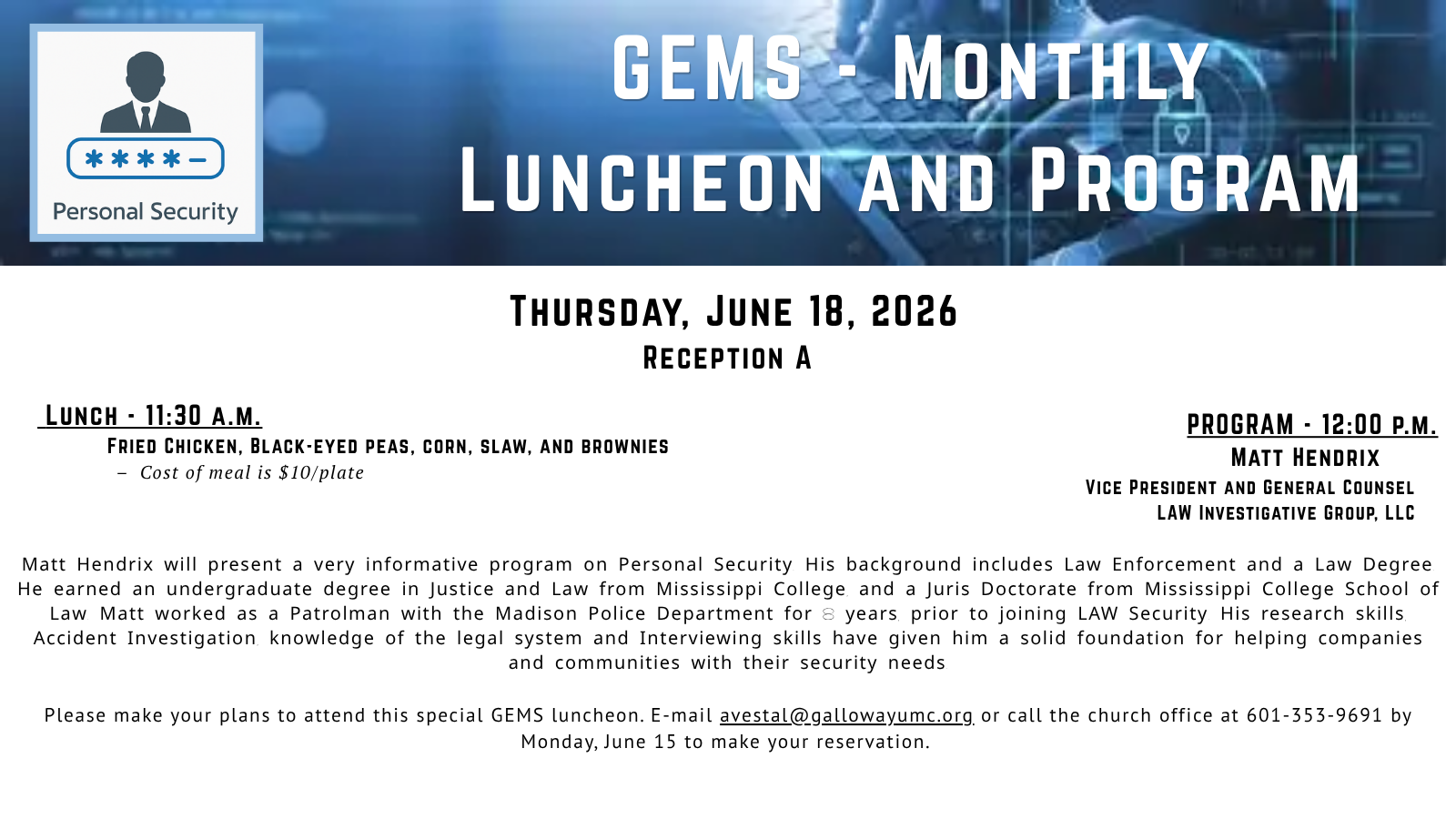 GEMS Lunch