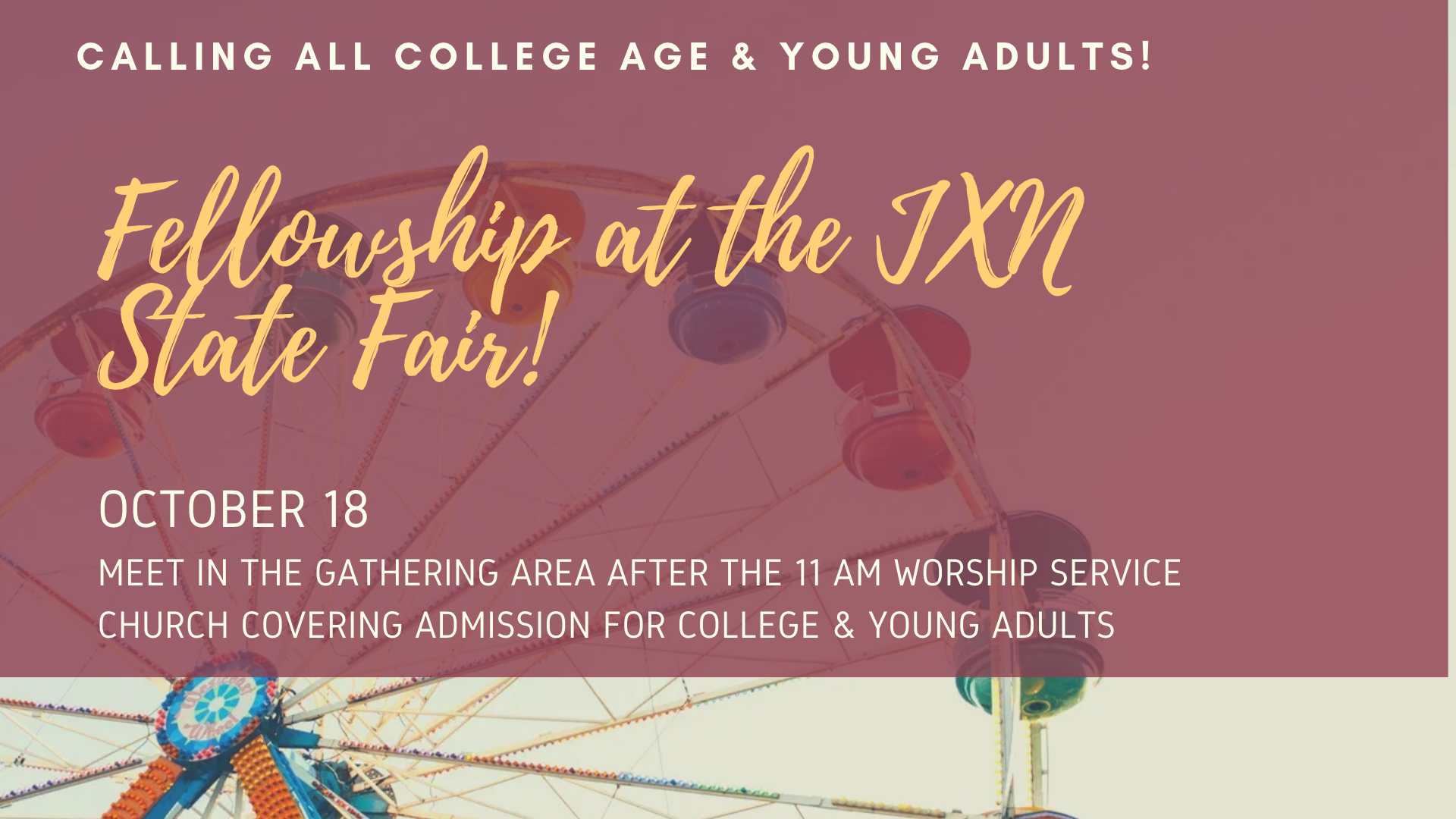 College and Young Adult Fair Day