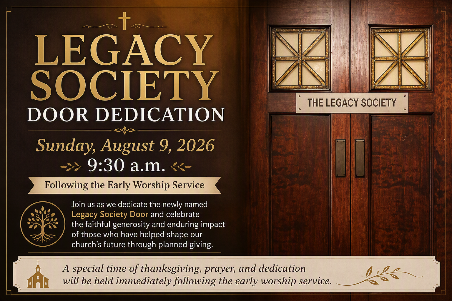 Legacy Society Door Dedication
