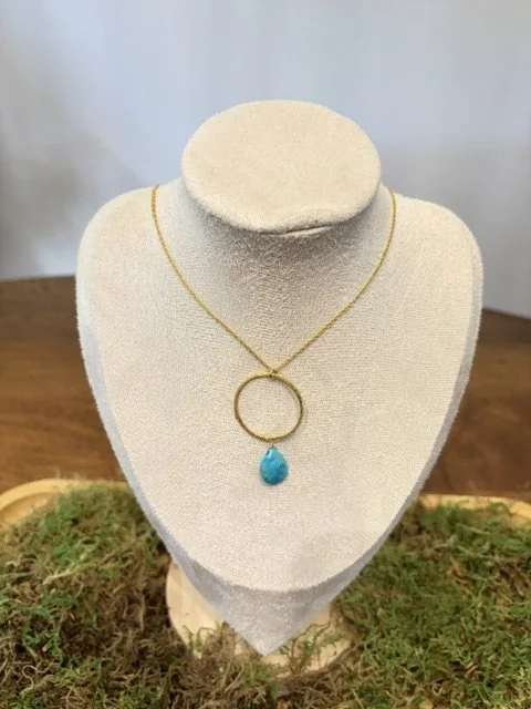 Athena Necklace  18", Lapis Lazuli