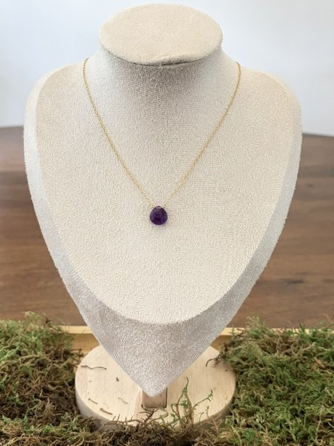 Tressi Single Purple Stone Necklace.jpeg