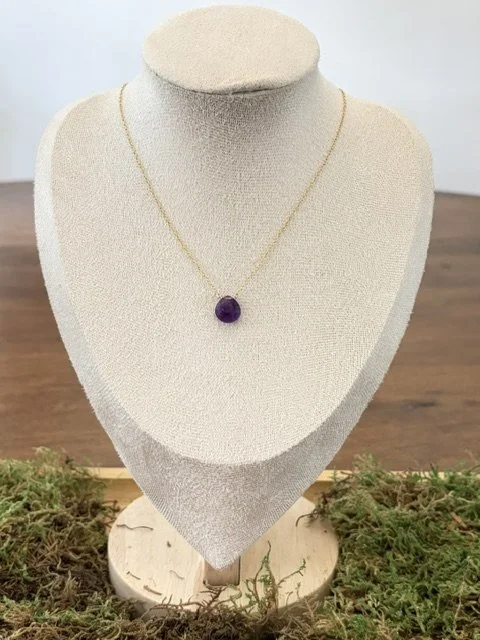 Tressi Single Purple Stone Necklace.jpeg