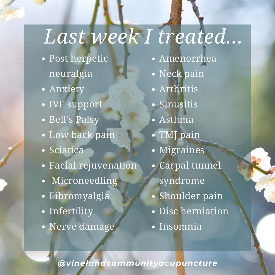 &lsquo;Can acupuncture treat (fill in the blank)?&rsquo;

Yep.

#acupunctureworks #vinelandnj #vineland #cumberlandcountynj #tcm #chronicpainmanagement #naturalpainrelief #holistichealth #microneedling #holsticbeauty