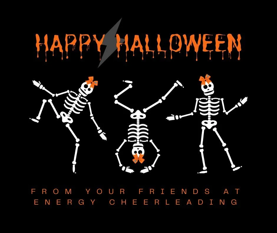 Happy Halloween from your friends at Energy Cheerleading 🎃🩵👻⚡️