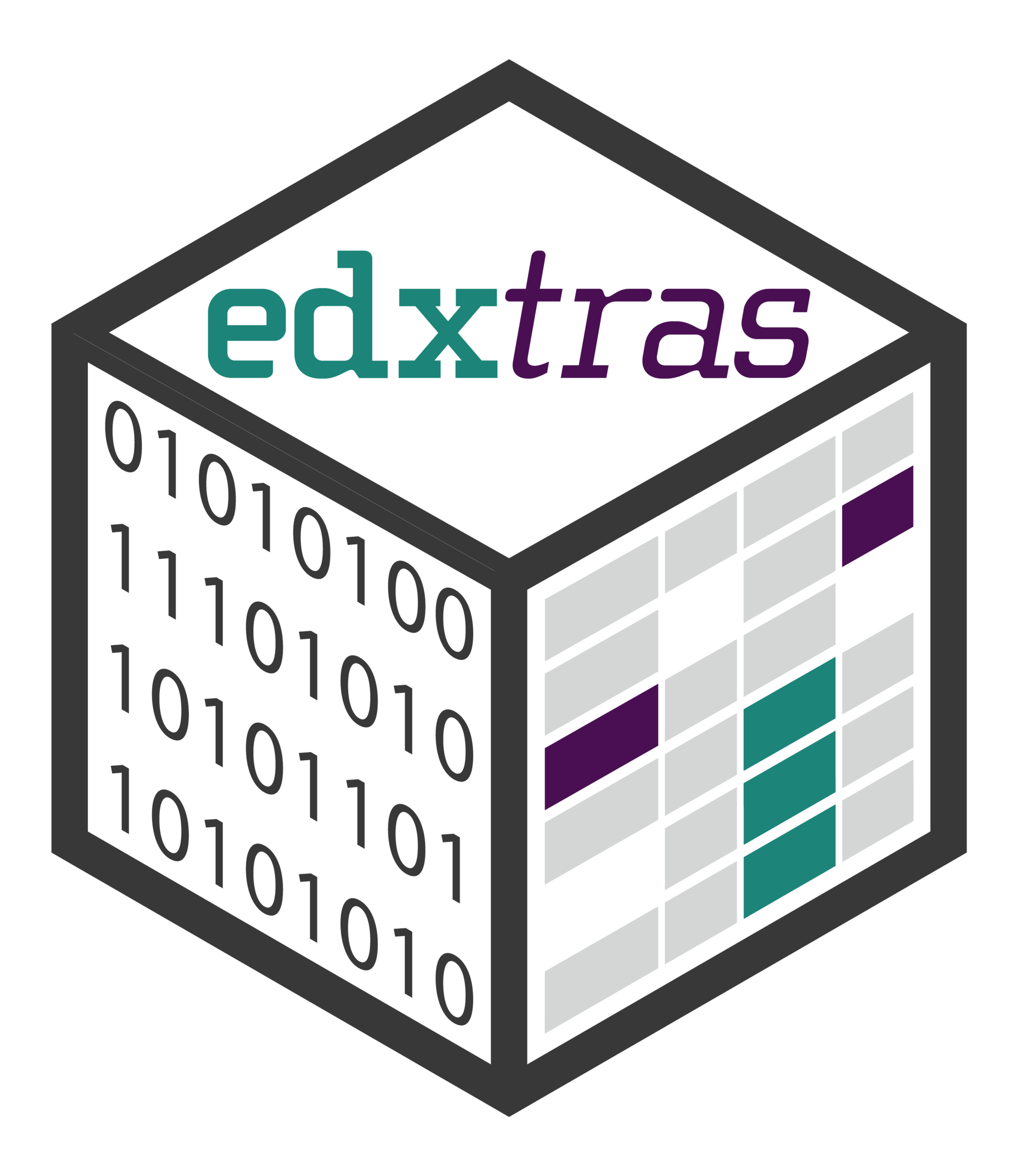 Hex Sticker - software logo for edxtras