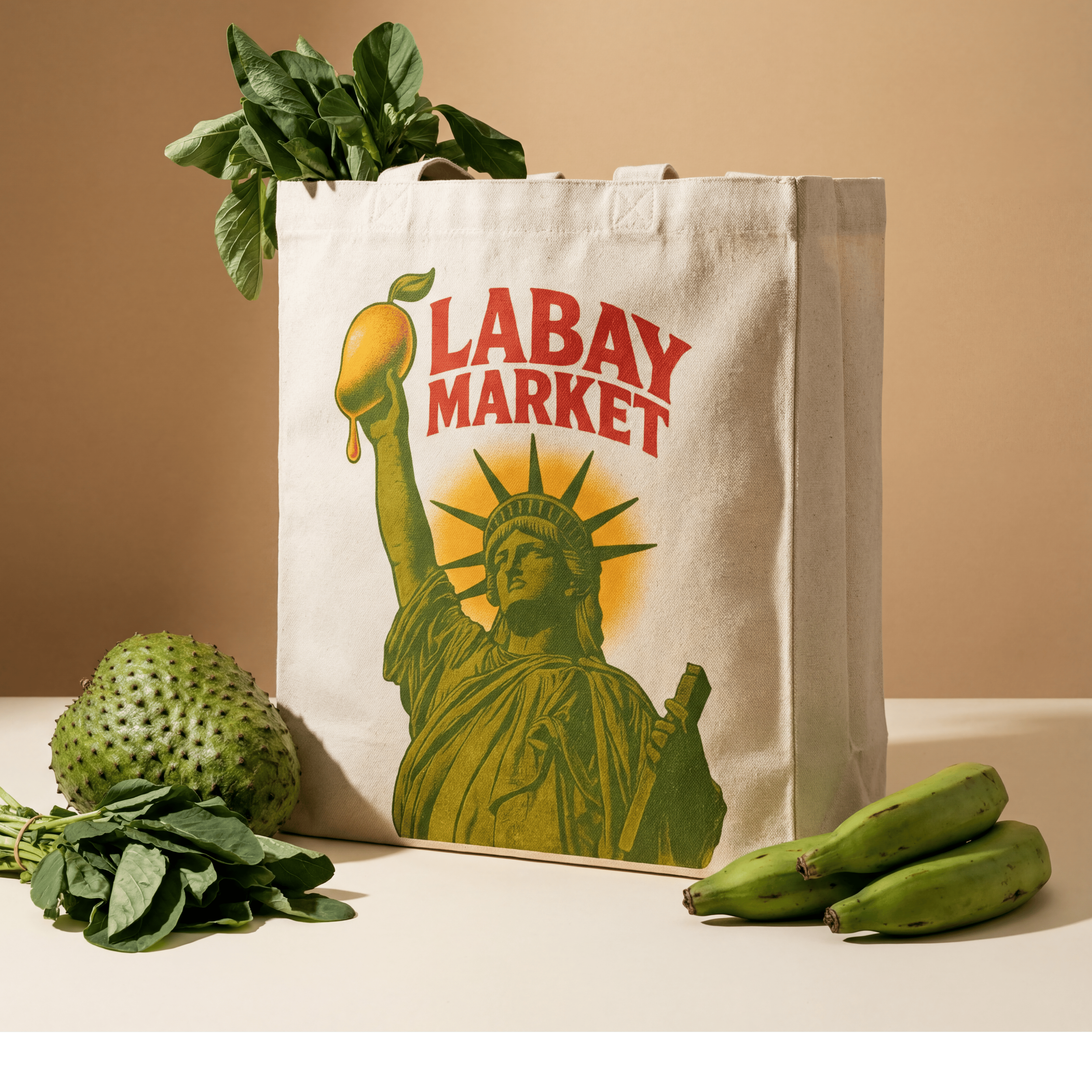 STATUE OF MANGO TOTE BAG