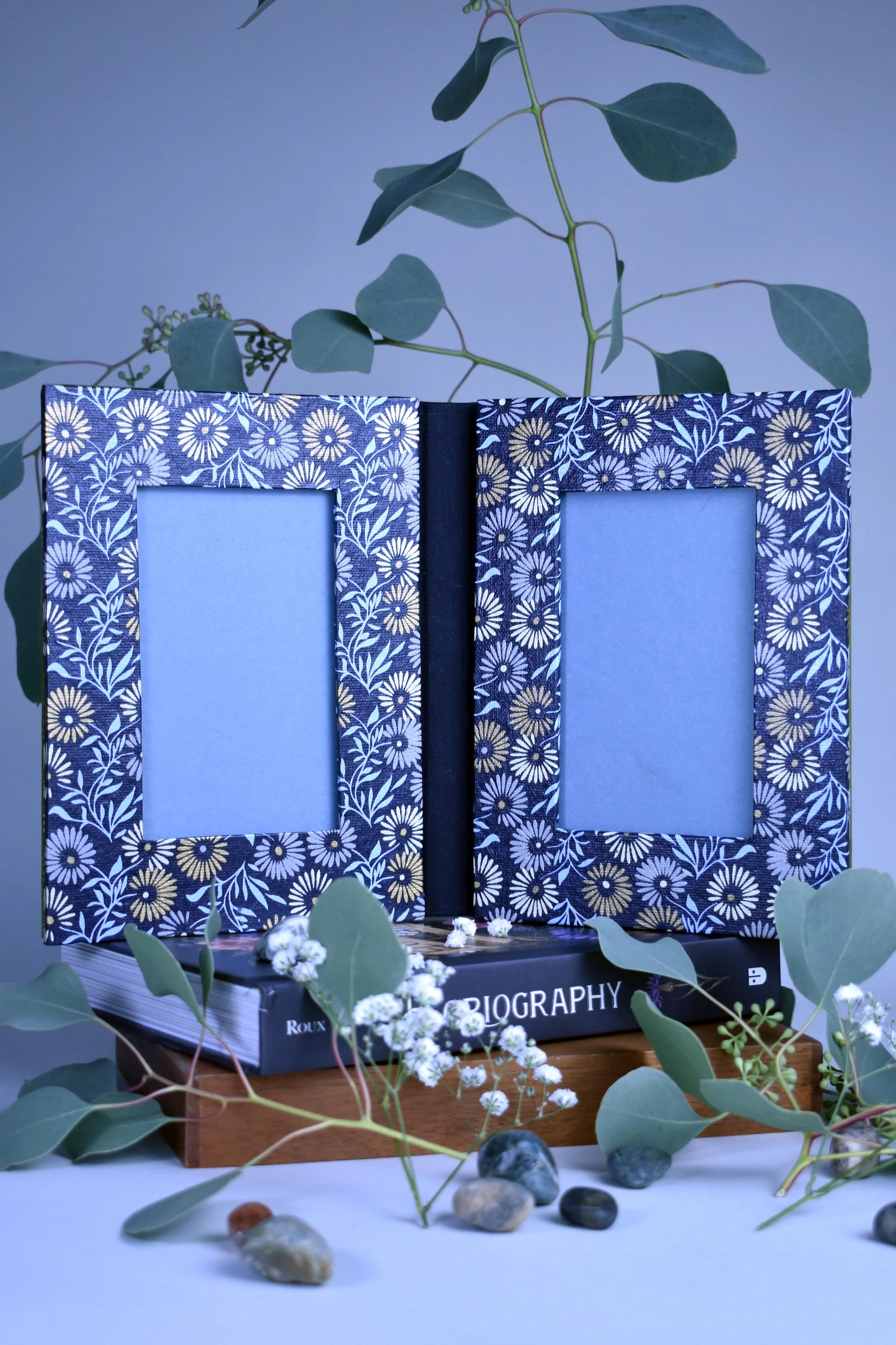 Collaged double frame | Holds two 4x6 photos
