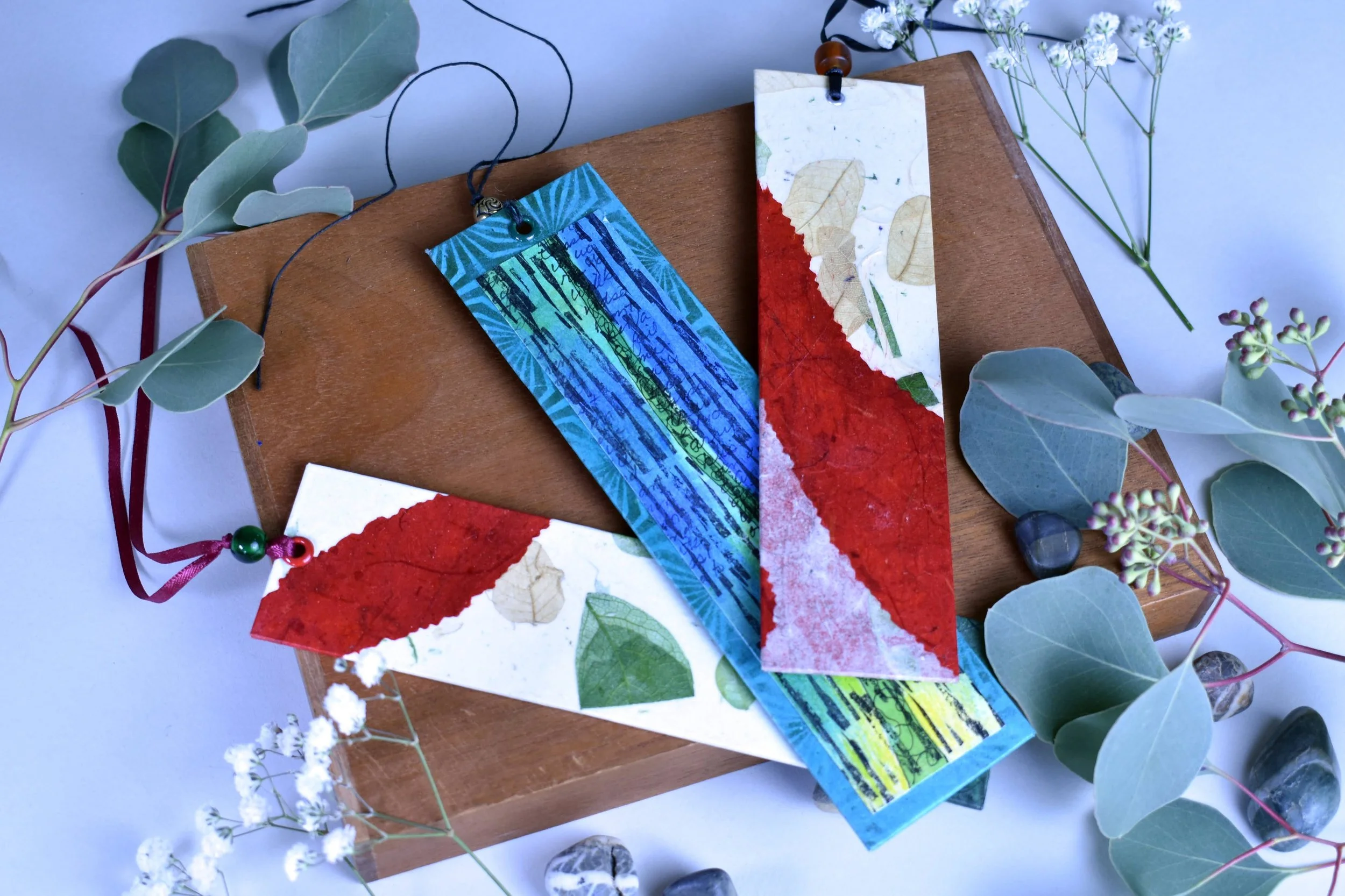 Collaged bookmarks