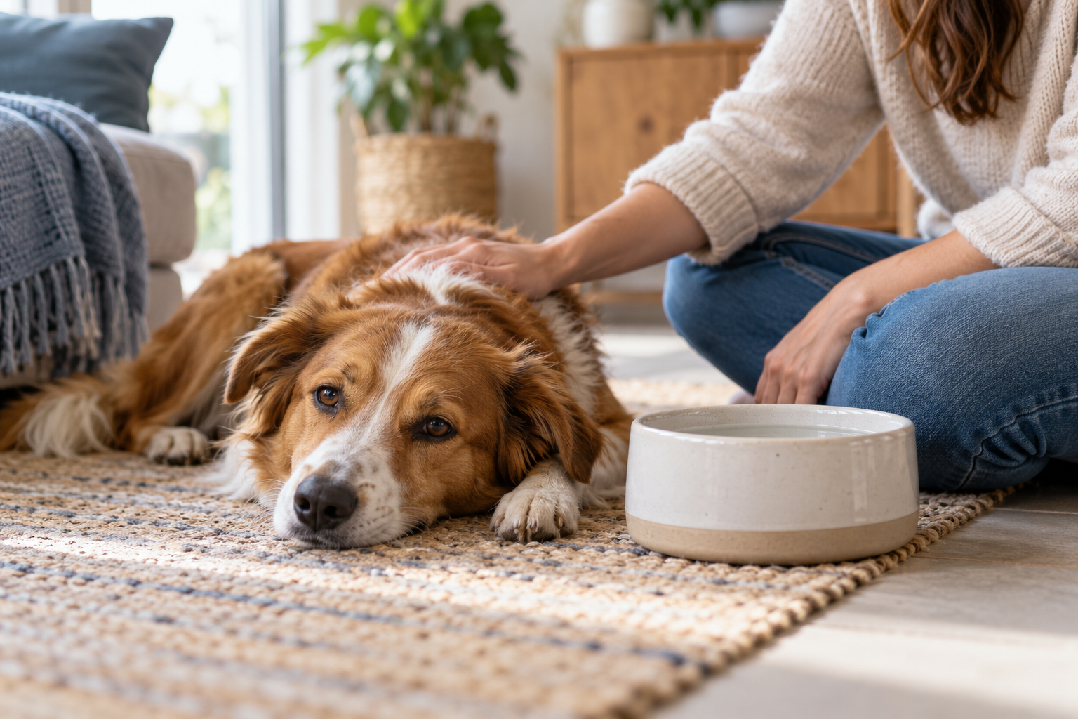 Hund erbricht: Wann solltest du zum Tierarzt?