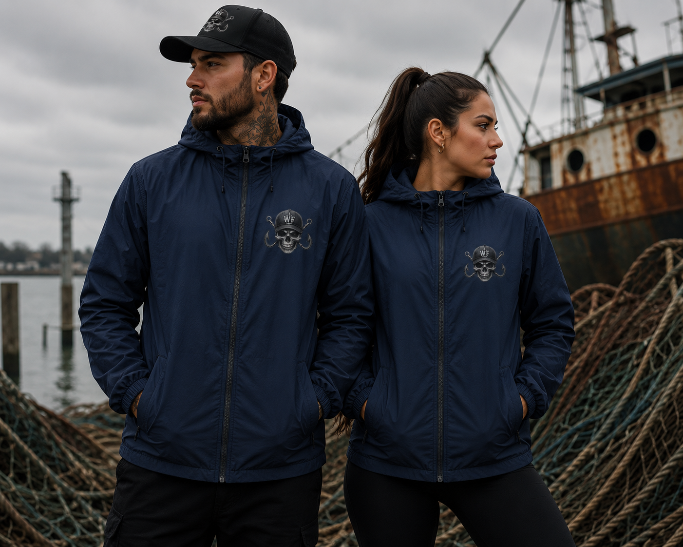 WF WF Skull Windbreaker classic navy front.png