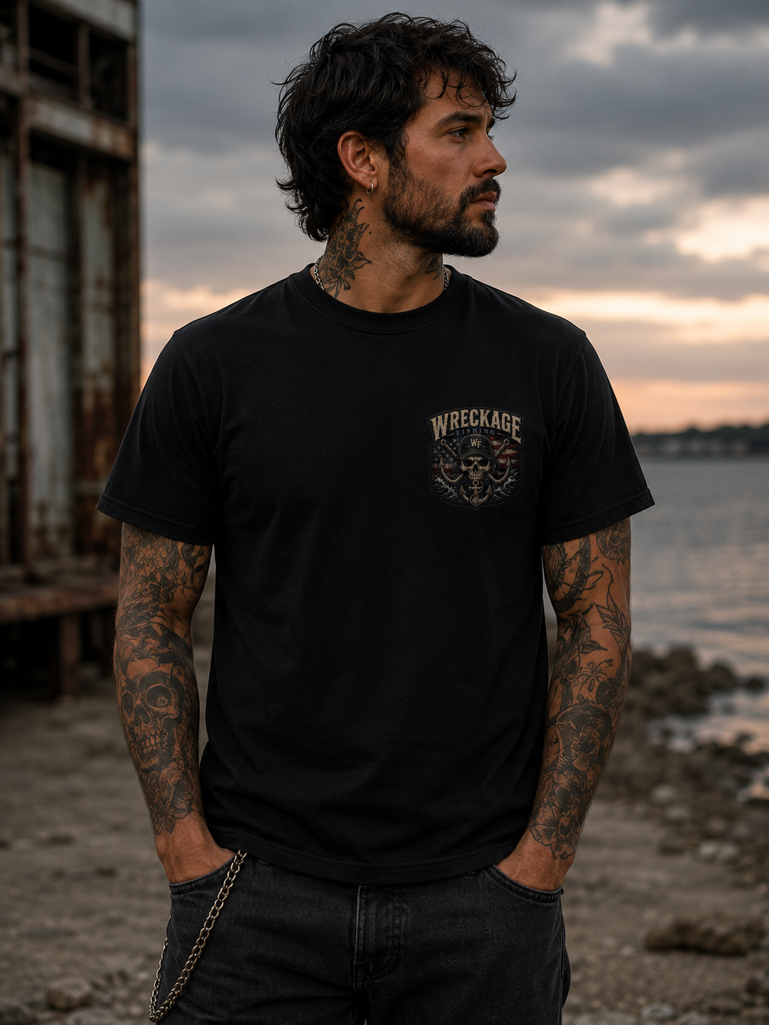 WF Hat and Skull Tshirt Black front.png