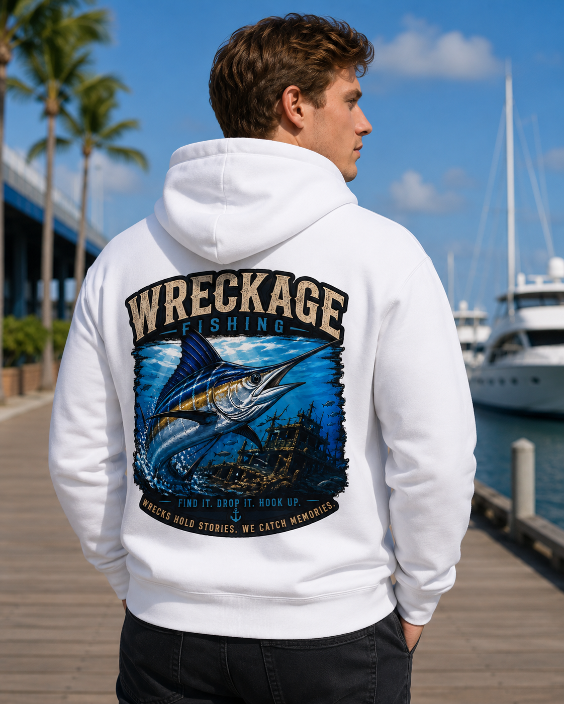 Wreckage Fishing Marlin Hoodie