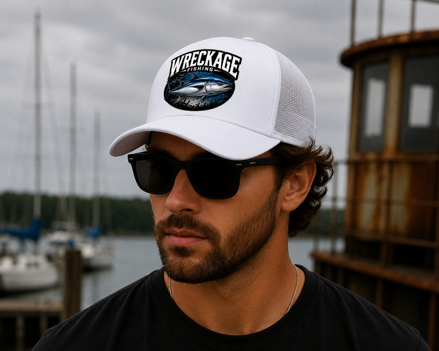 Wf Bluefin Tuna Trucker hat white:white side.png