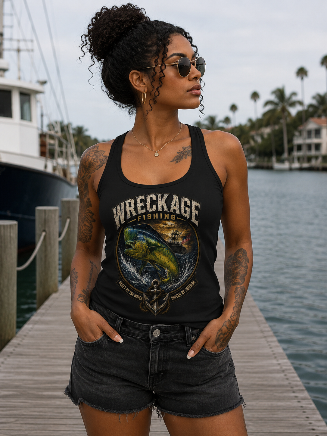 WF Dorado Womens Tank Top Black.png