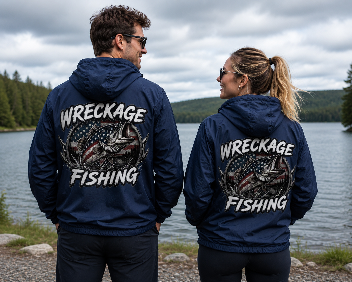 WF Patriotic Bass Windbreaker classic navy Back.png