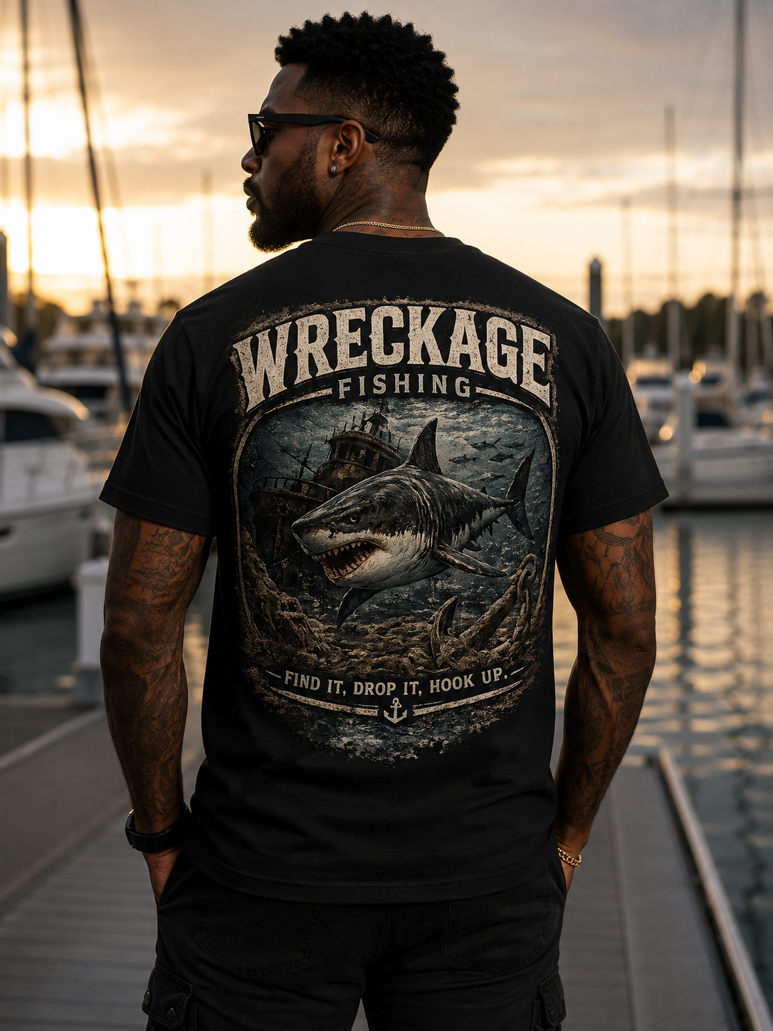 WF Shark Tshirt New Black Back.png