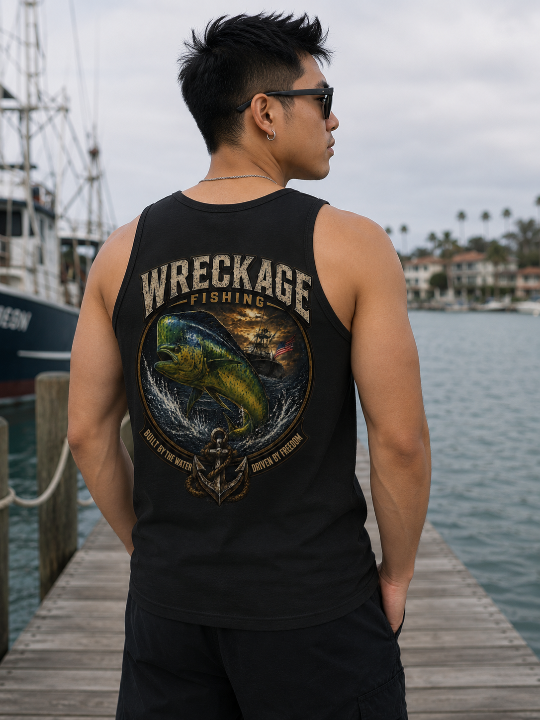 WF Dorado Men's Tank top black back.png