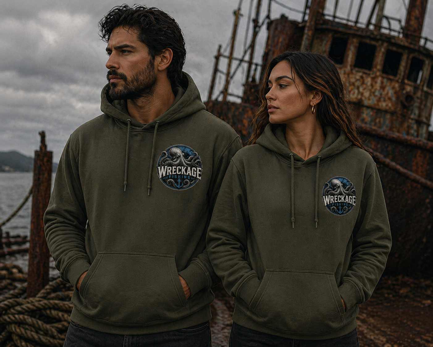 WF Octopus Hoodie MGreen Front..png