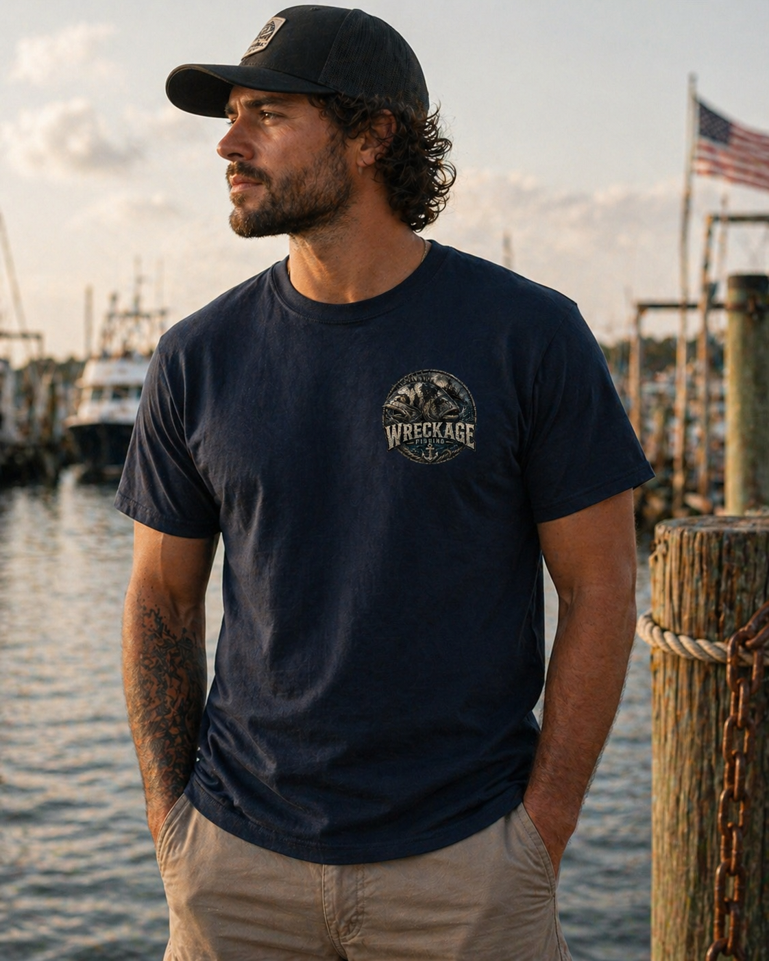 WF Sheephead Tshirt Navy Front.png