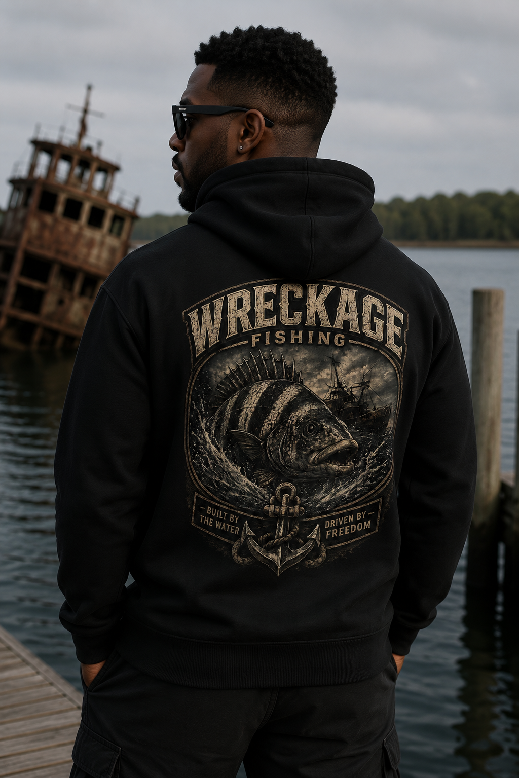 WF Sheepshead Hoodie Black Back.png