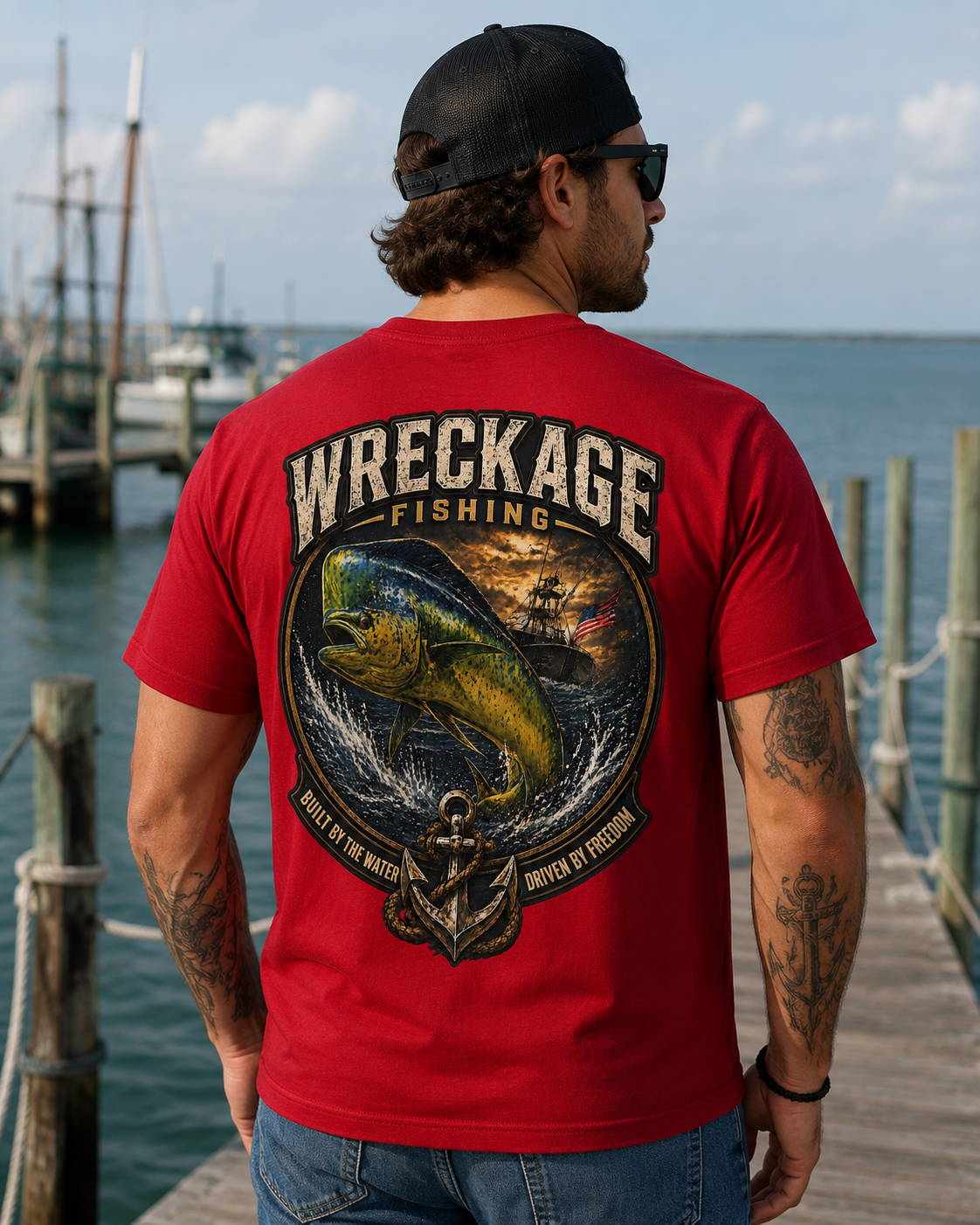 WF Dorado Tshirt red Back.png
