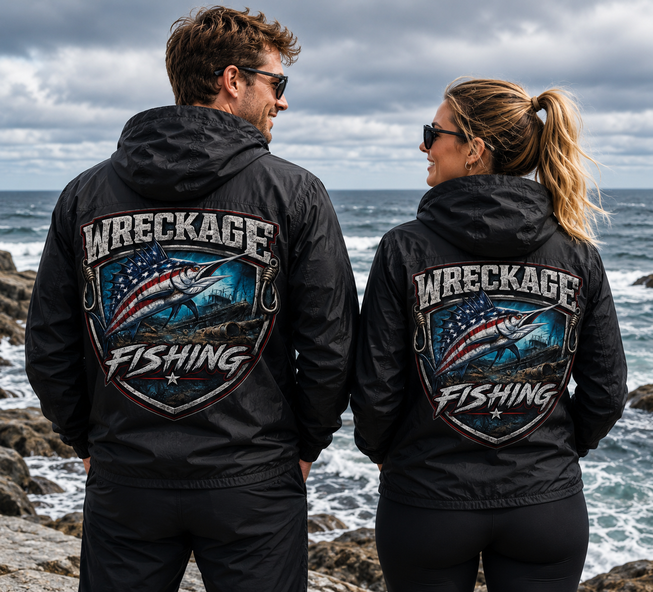 WF Patriotic Marlin Windbreaker Black Back.png