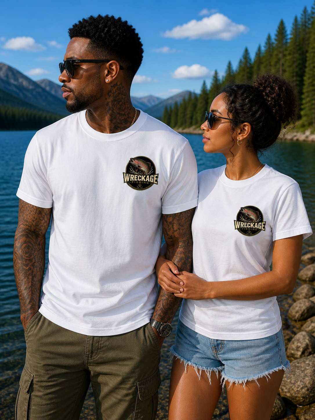 WF Rainbow Trout Tshirt white front.png