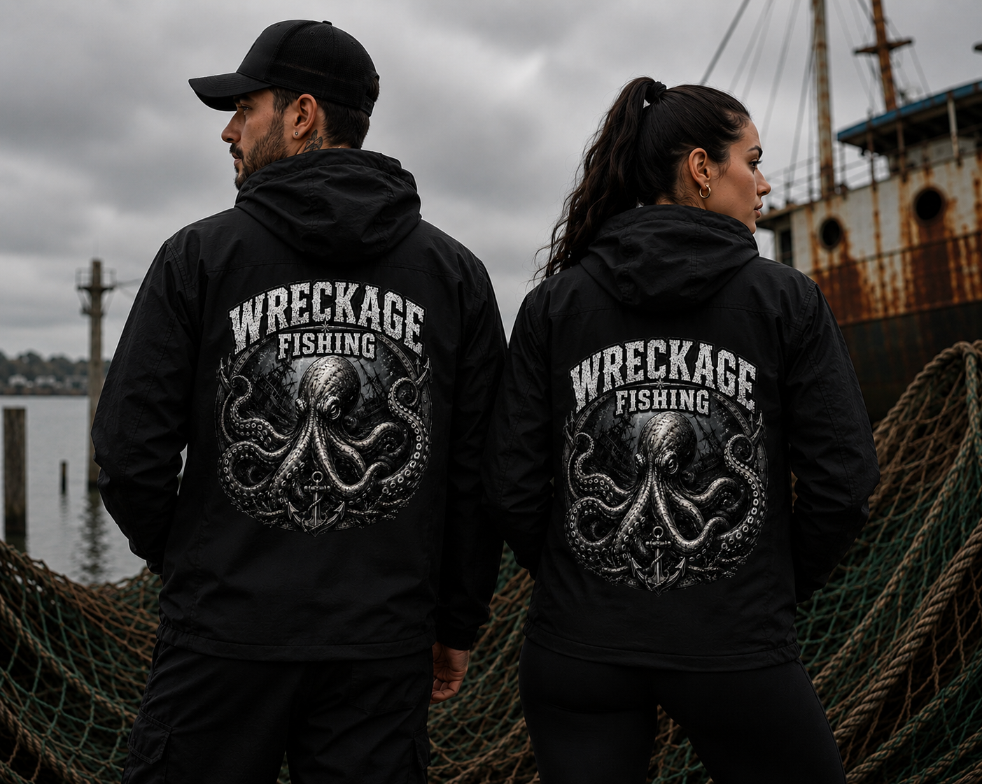 WF octopus Windbreaker Black back.png