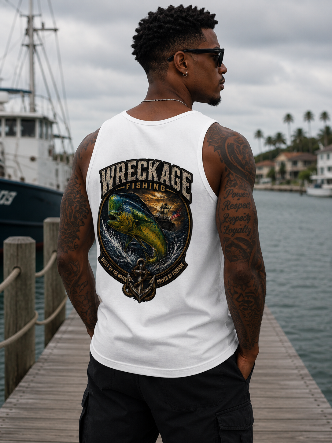 WF Dorado Men's Tank top white back.png