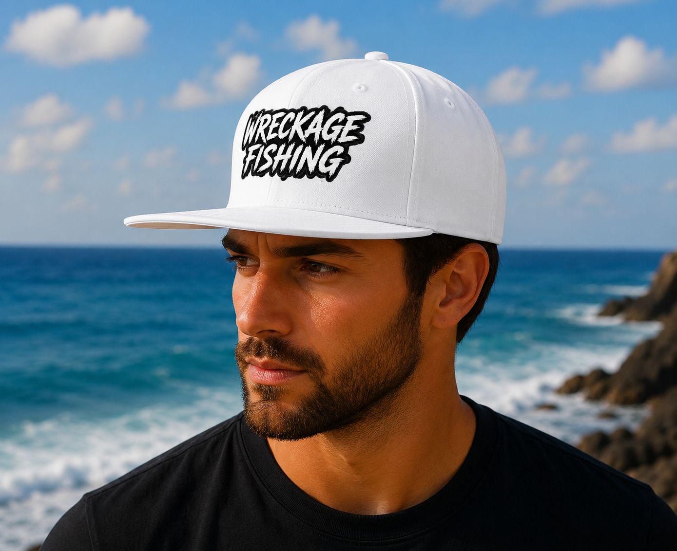 WF Logo Flat Bill Hat white side.png