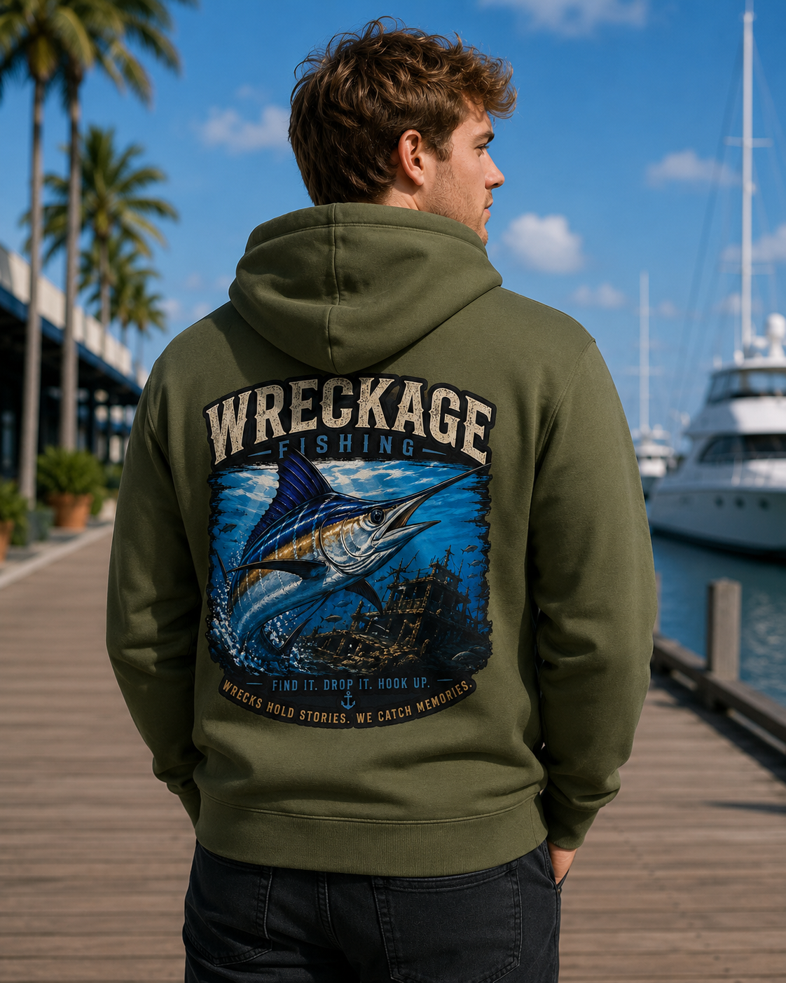 Wreckage Fishing Marlin Hoodie