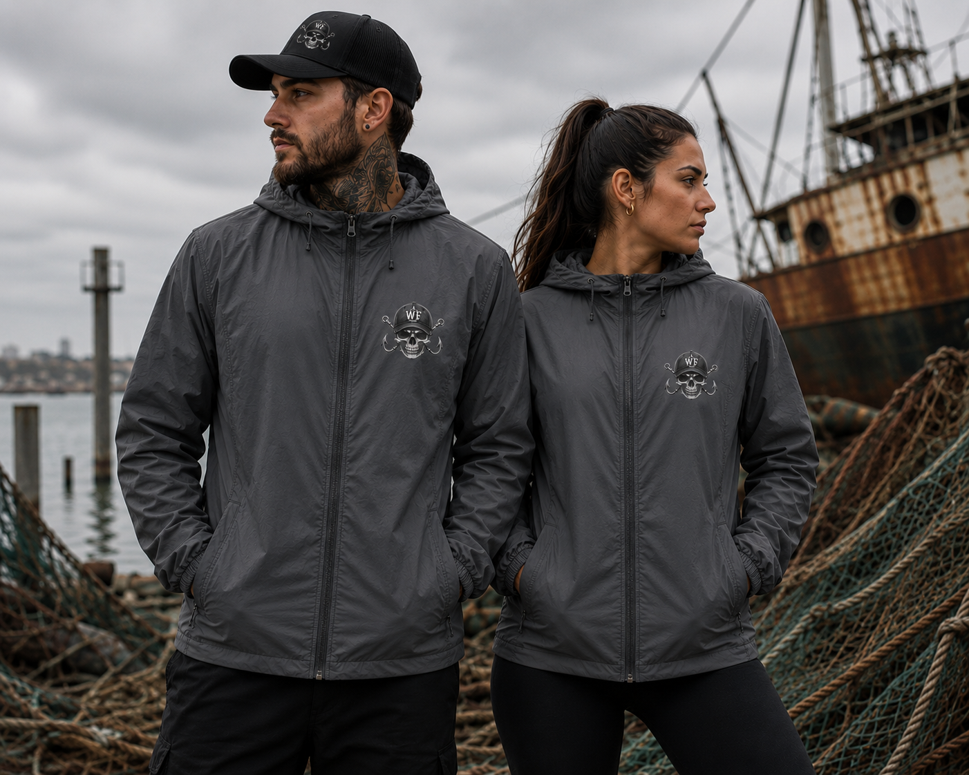 WF WF Skull Windbreaker graphite front.png