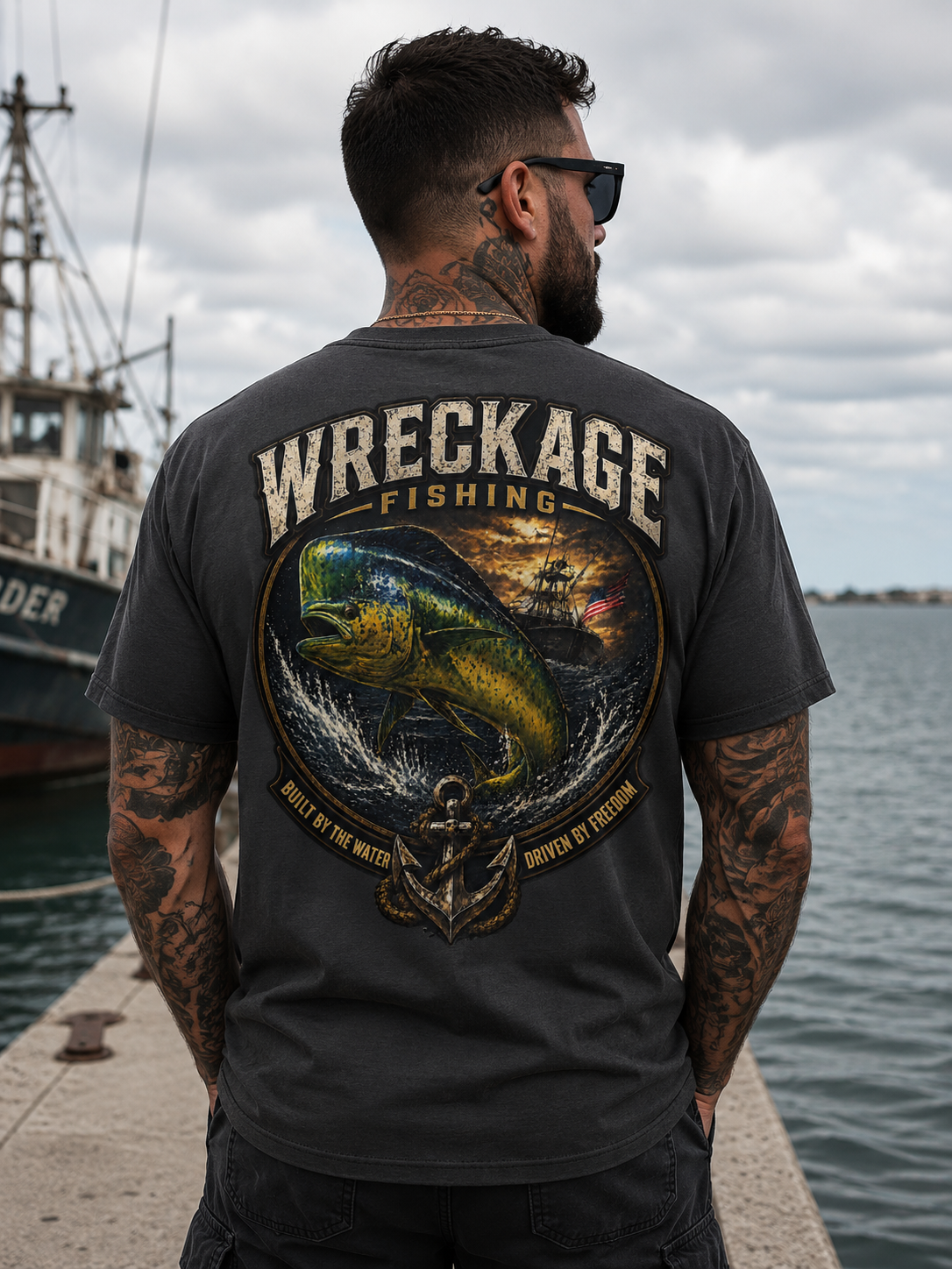 WF Dorado Tshirt charcoal Back.png
