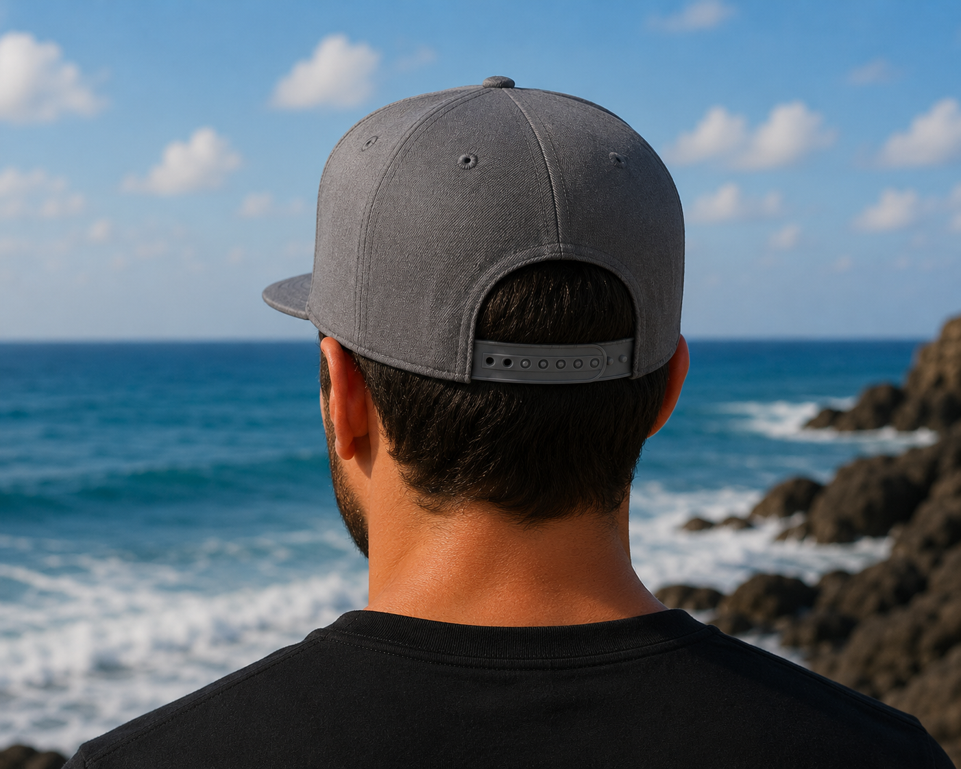 WF Shark Flat Bill Hat gray back.png