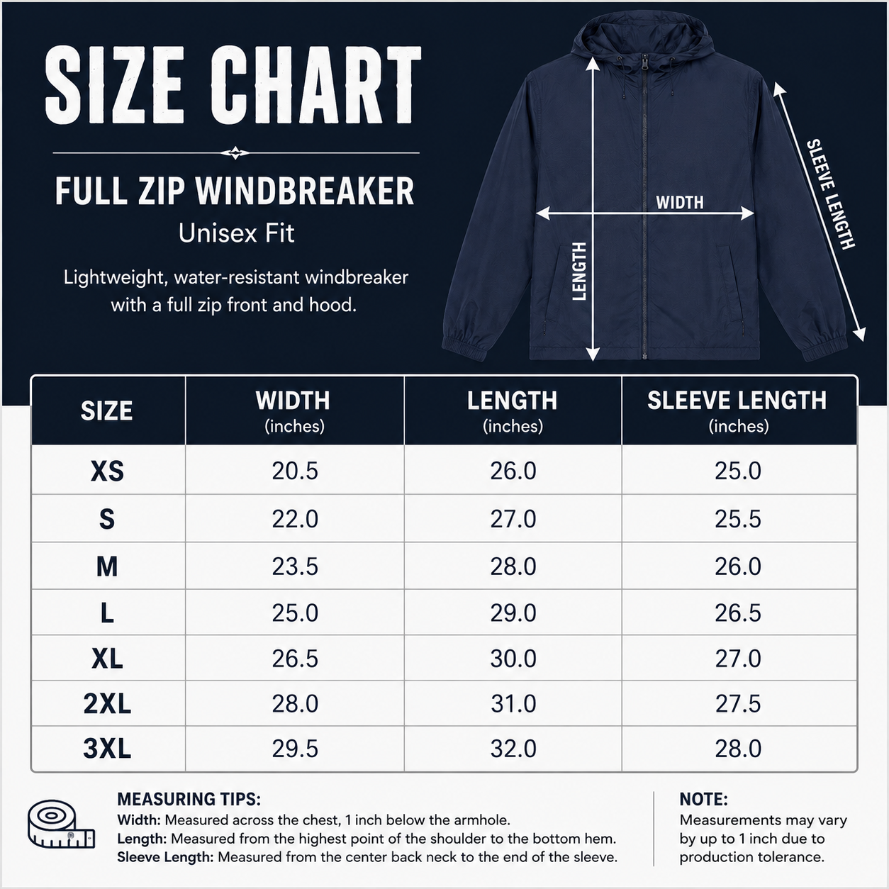WF Size Chart Windbreaker.png
