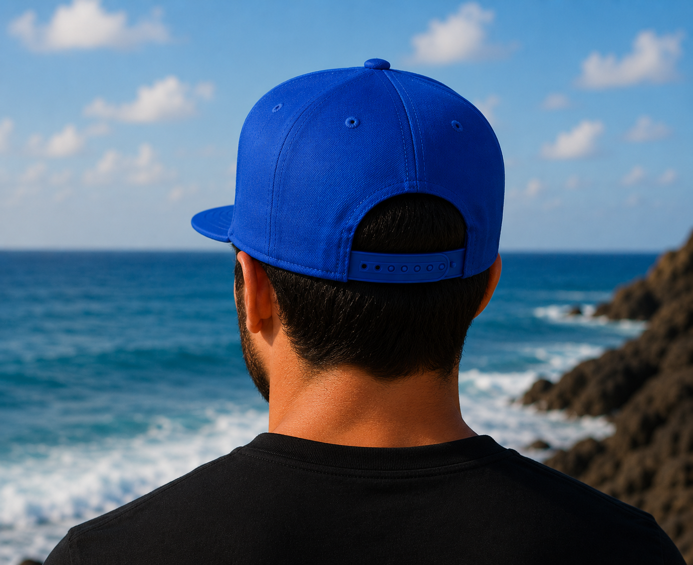 WF Logo Flat Bill Hat royal back.png