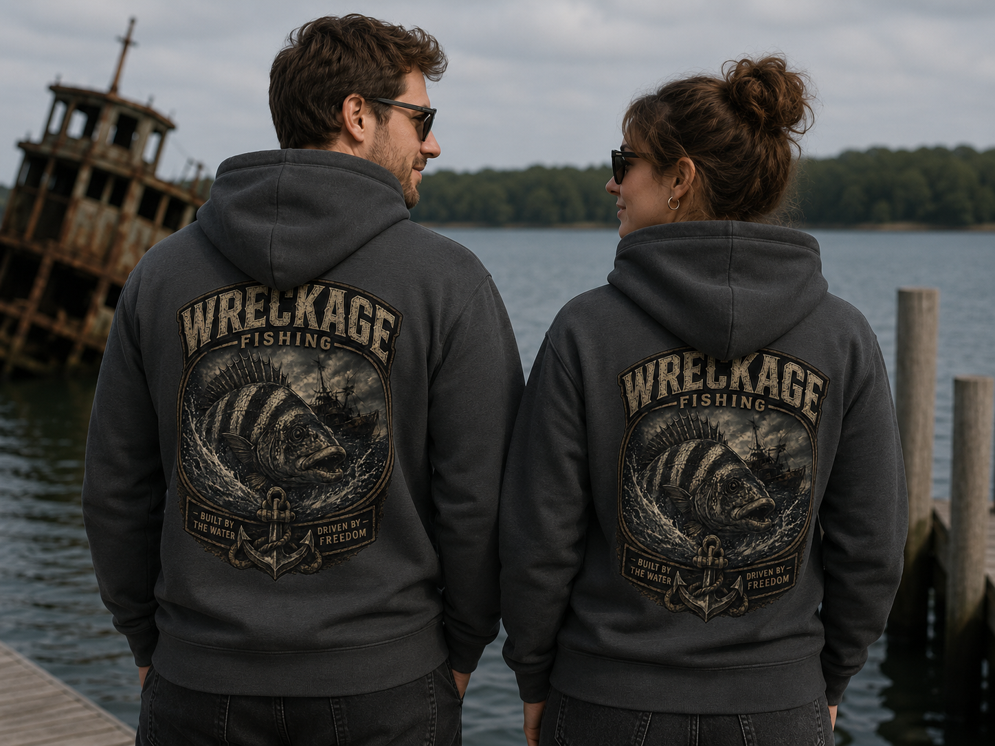 Wreckage Fishing Sheepshead Hoodie