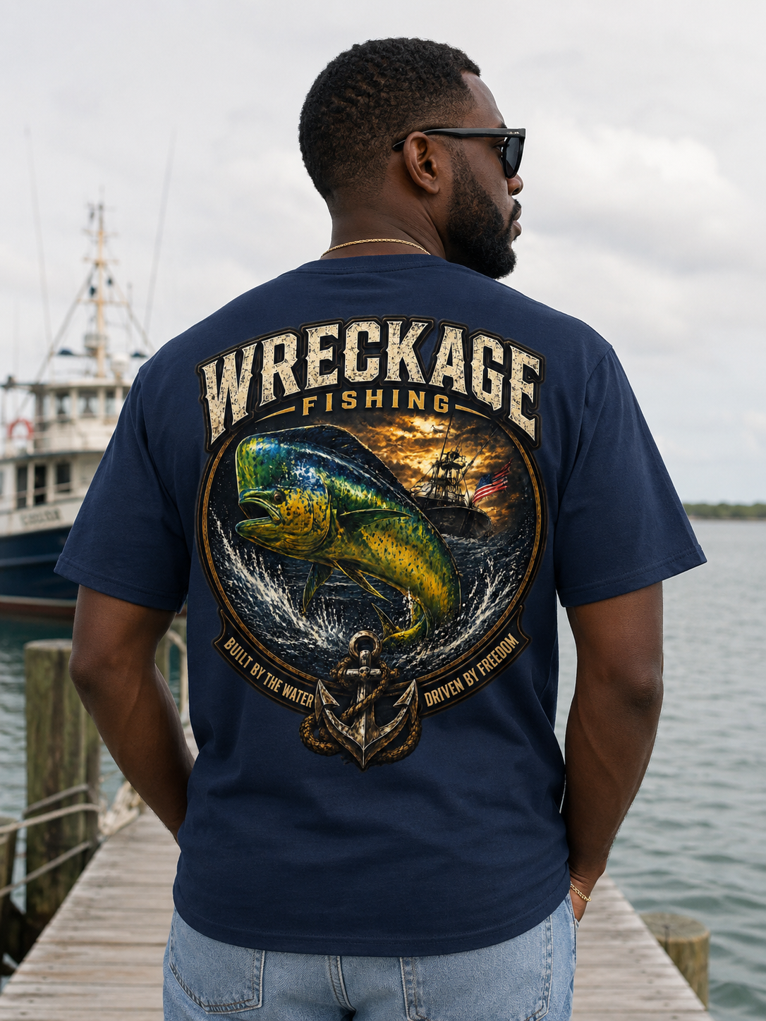 Wreckage Fishing Dorado Men's T-Shirt