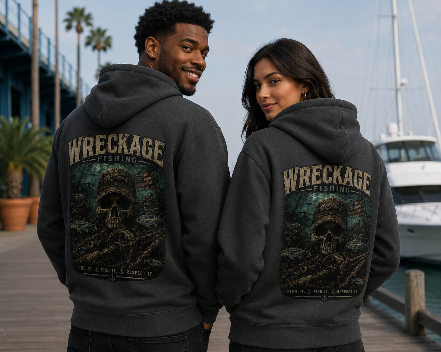 WF Skull and Wreckage hoodie charocal back.png