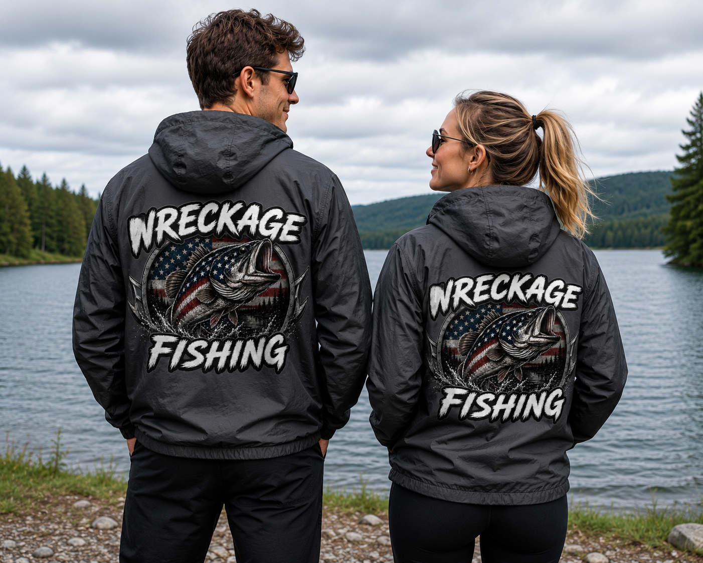 WF Patriotic Bass Windbreaker graphite Back.png