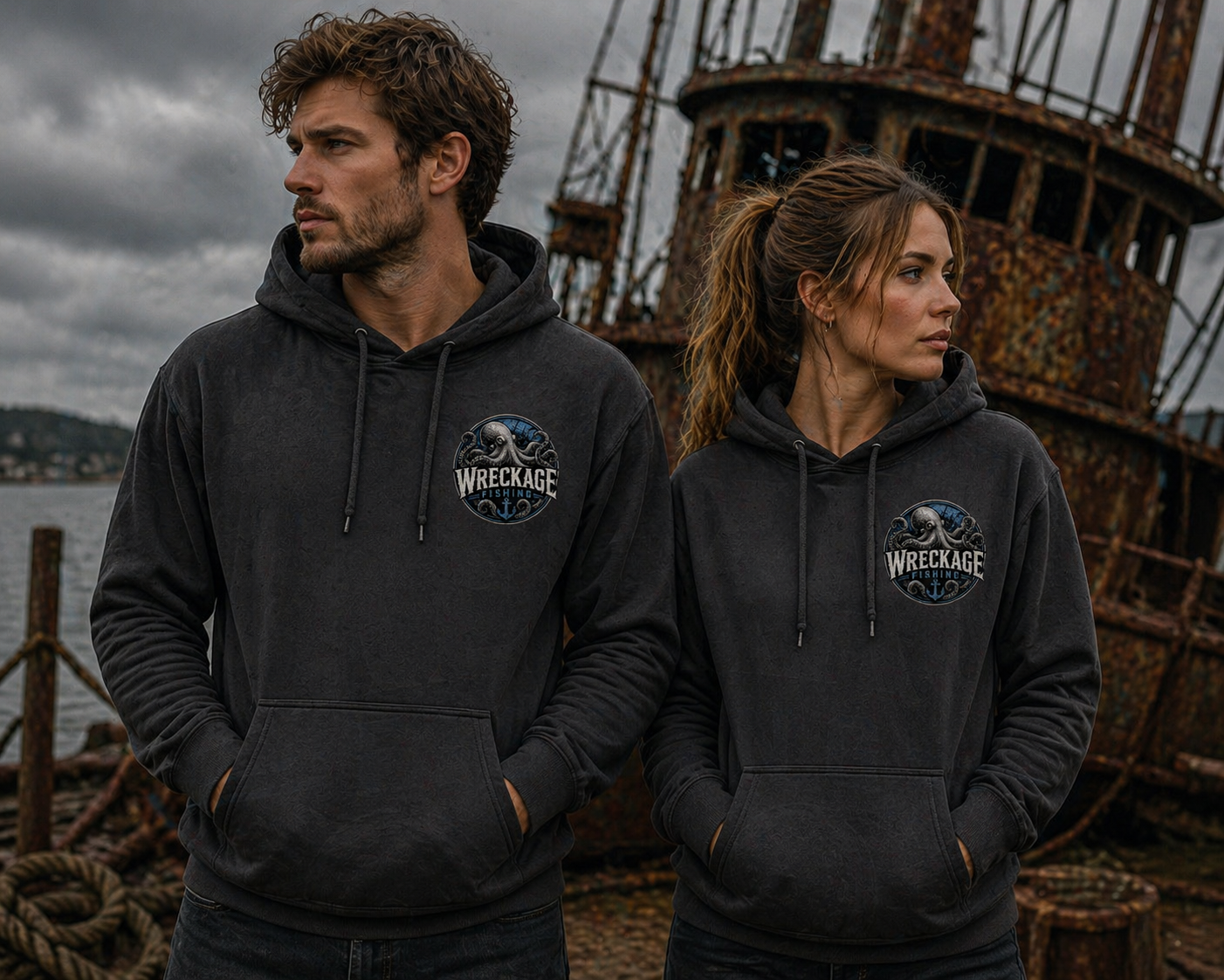 WF Octopus Hoodie Charcoal Front..png