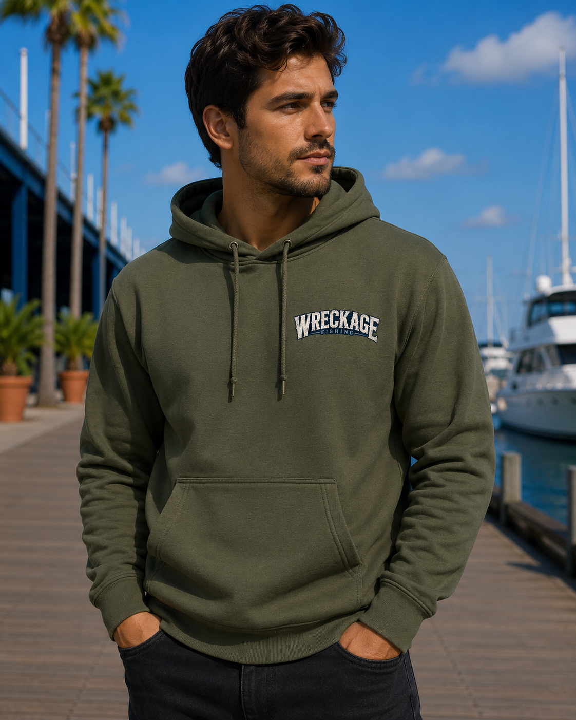 Wreckage Fishing Shark Hoodie