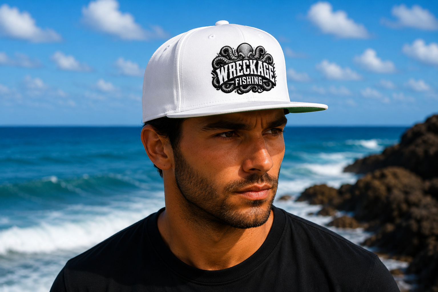 WF Octopus Flat Bill Hat white side.png