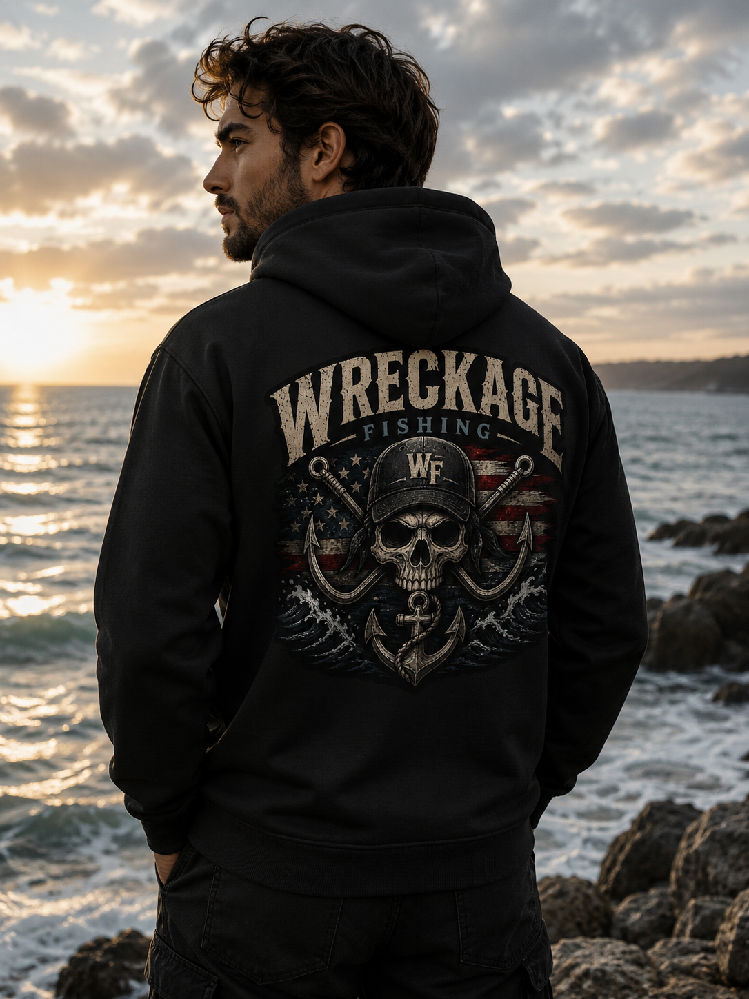 WF Hat and Skull Hoodie Black back.png