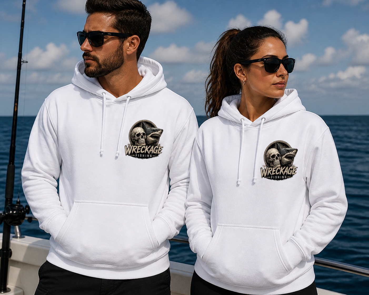 WF skull and shark Hoodie white front.png