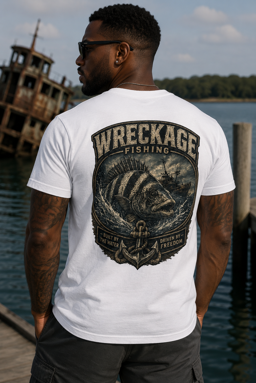 WF Sheephead Tshirt white Back.png