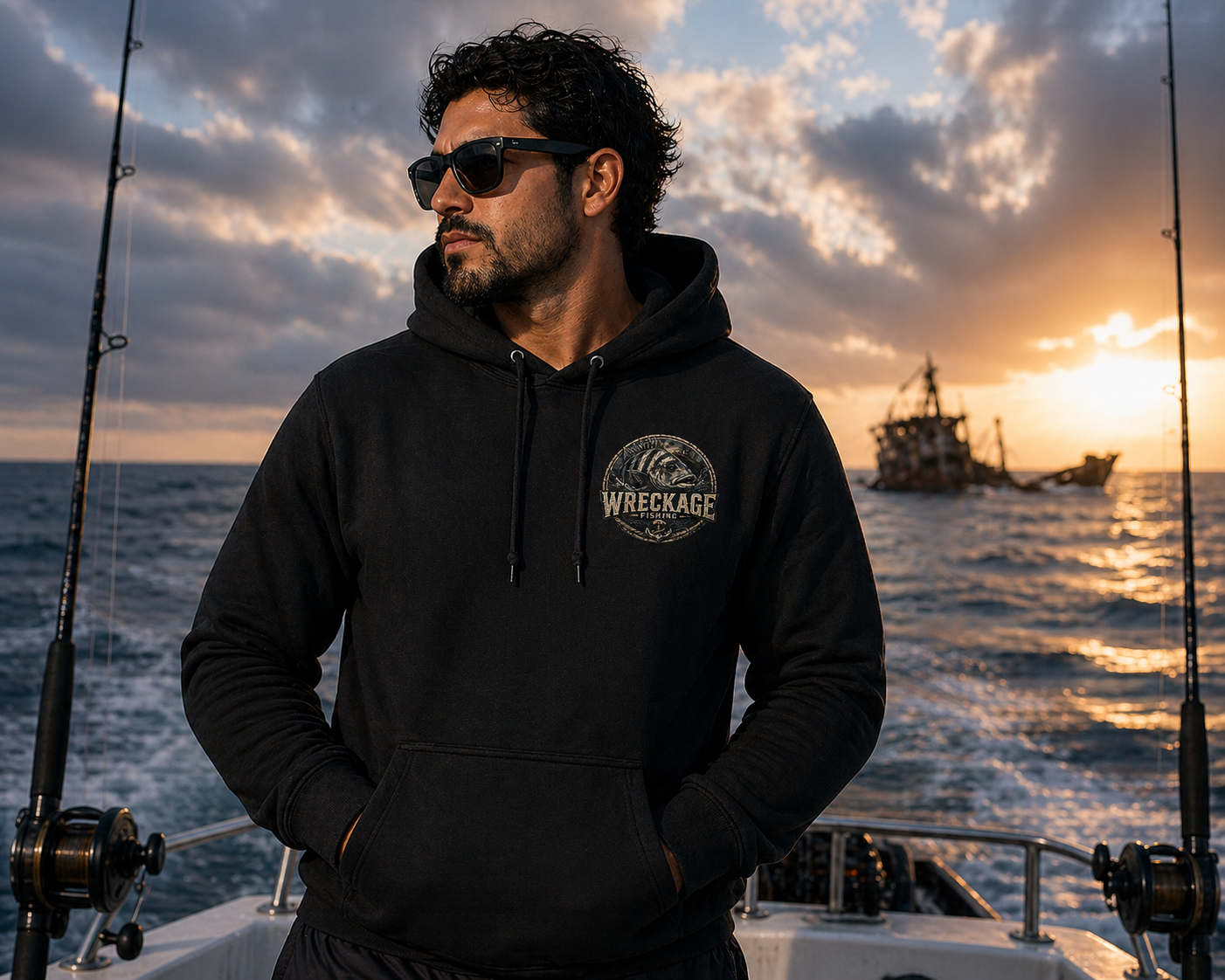 WF Sheepshead Hoodie Black Front.png