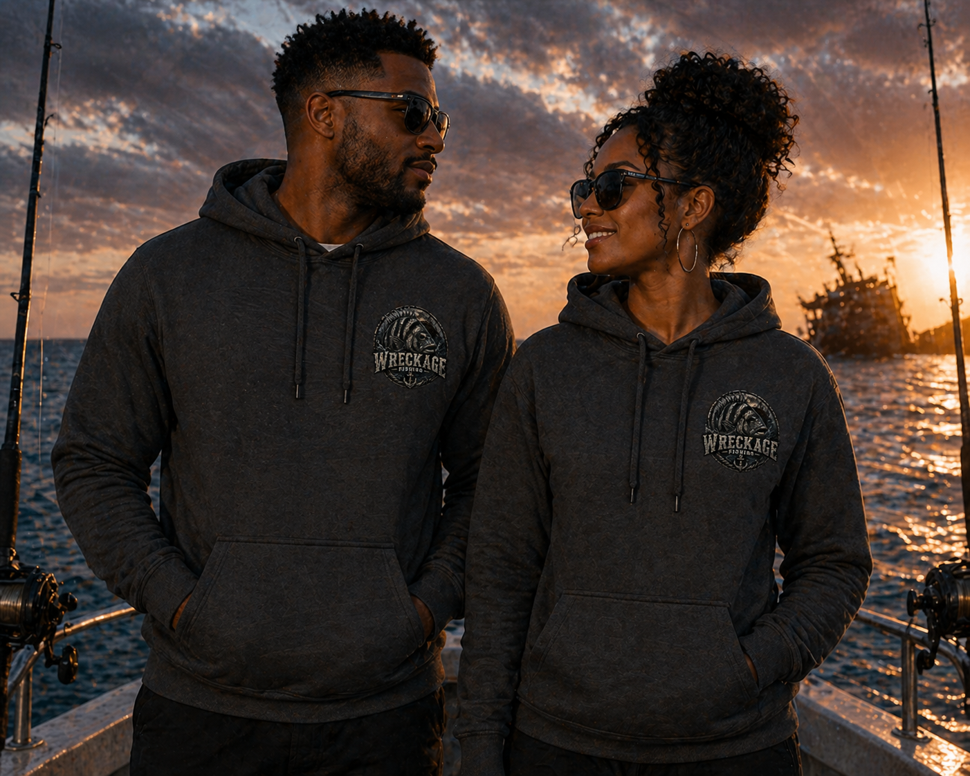 WF Sheepshead Hoodie Charcoal Front.png