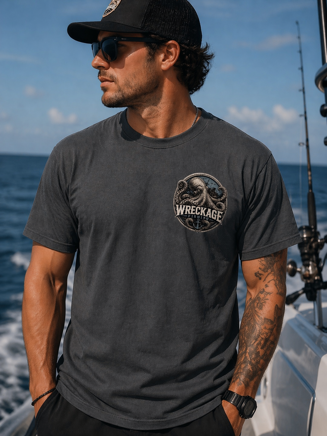 WF Octopus Charcoal Shirt front.png