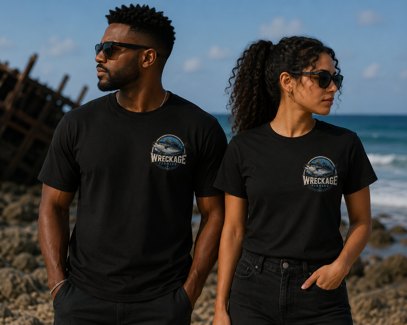WF Bluefin Tuna Tshirt Black front.png